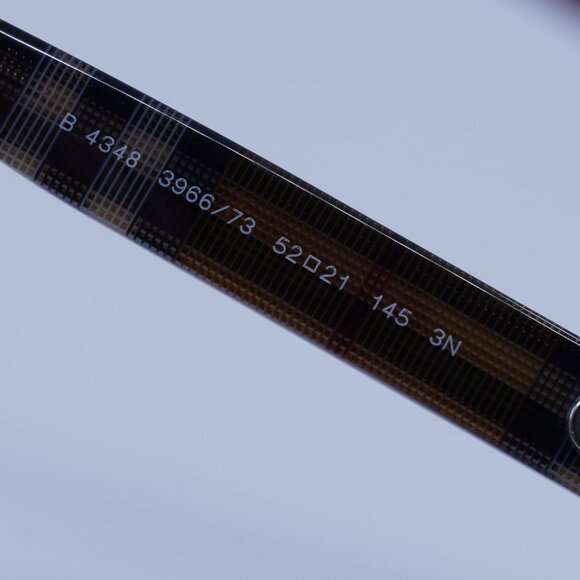 Burberry BE4348 396673 Square Sunglasses Brown Check Frame, Brown Lenses - Picture 7 of 10